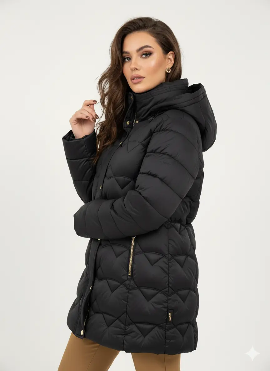 Giubbino 3/4 con cappuccio removibile DORABELLA