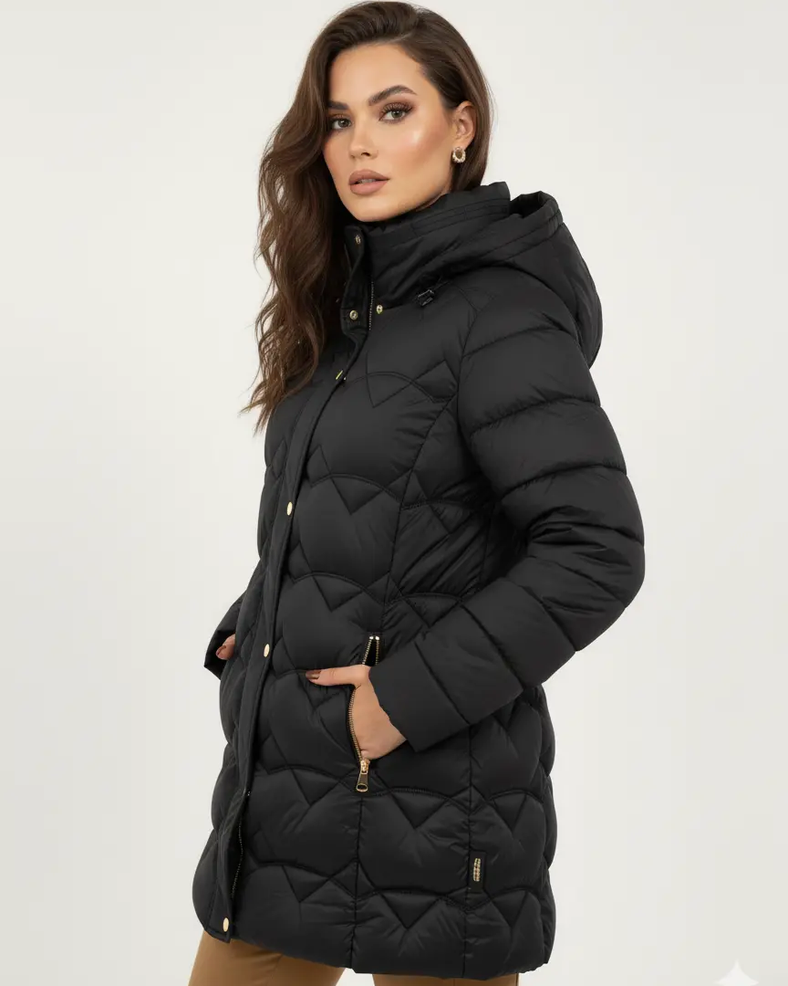 Giubbino 3/4 con cappuccio removibile DORABELLA