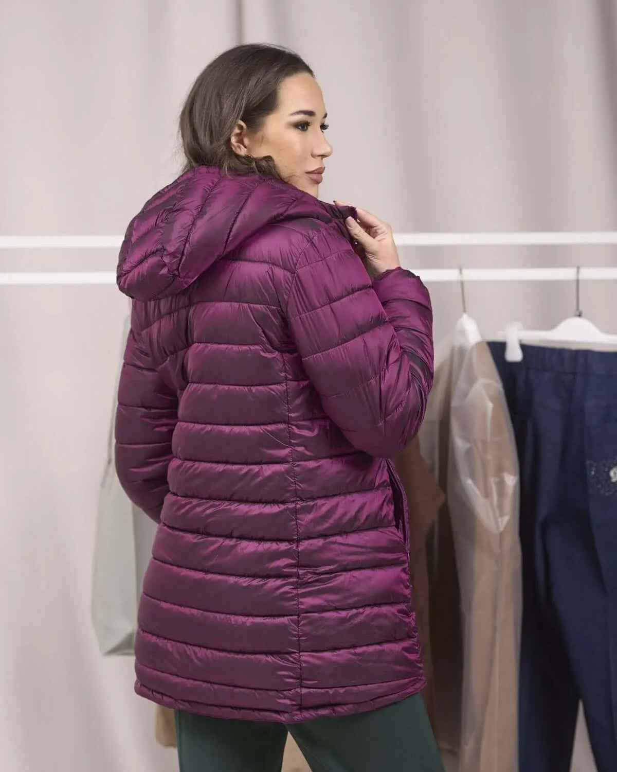 Giubbino con cappuccio e zip ORCHIDEA DORABELLA