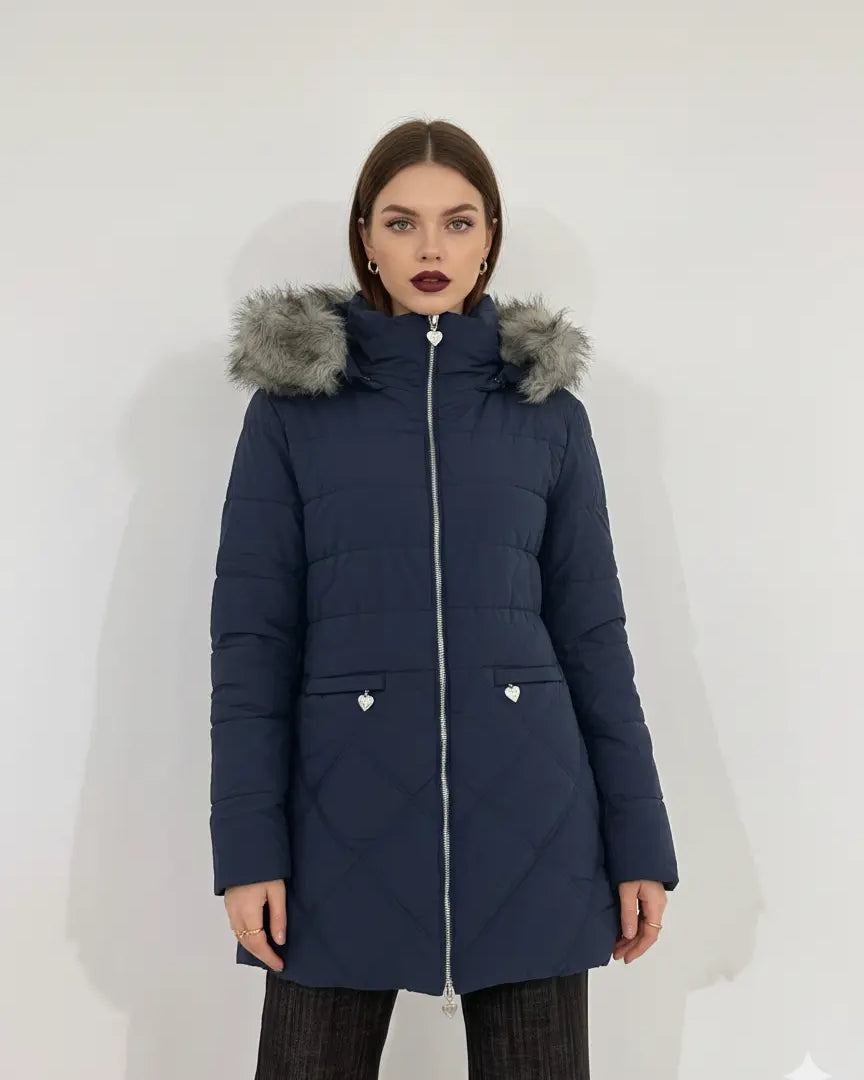 Giubbino con doppia impuntura e pelliccia murmasky DORABELLA