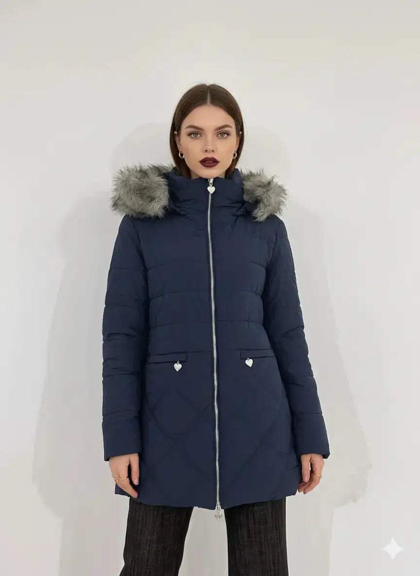 Giubbino con doppia impuntura e pelliccia murmasky DORABELLA