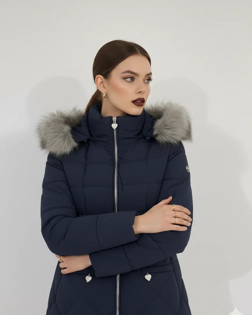 Giubbino con doppia impuntura e pelliccia murmasky DORABELLA