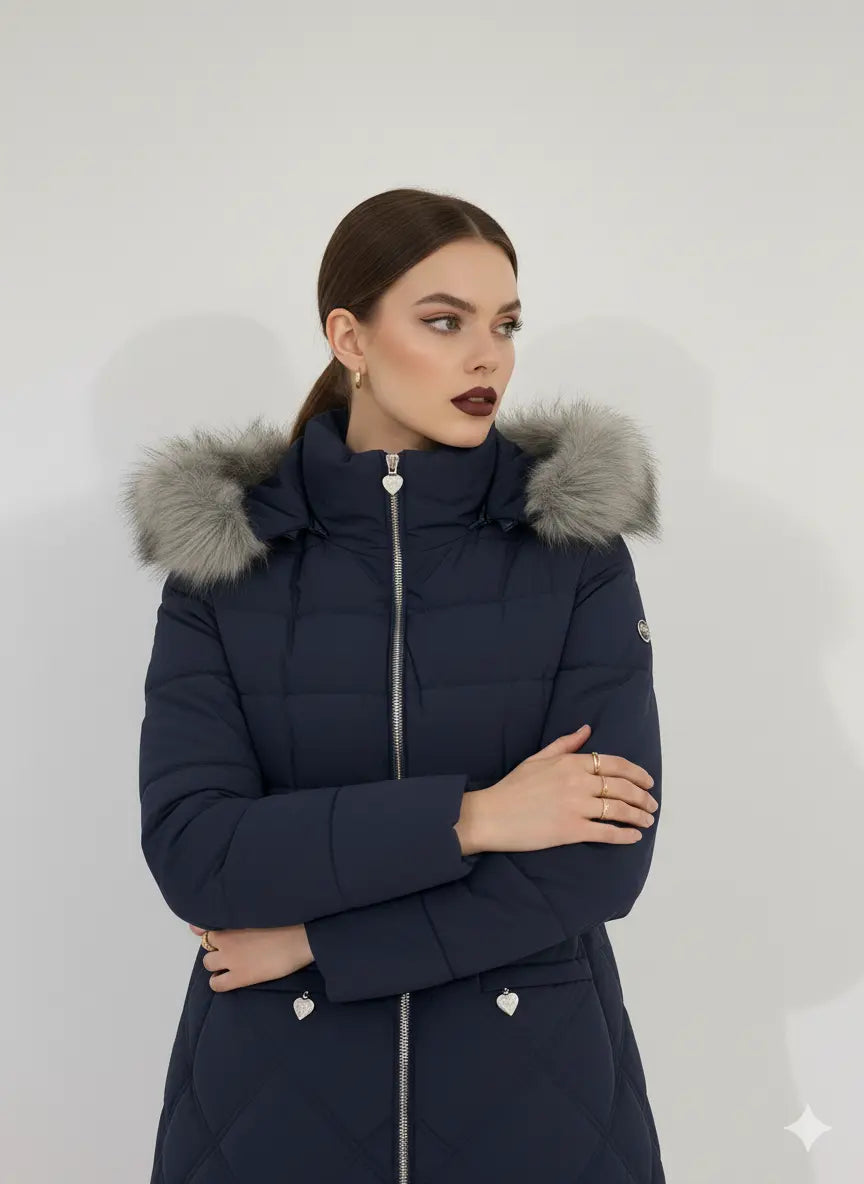 Giubbino con doppia impuntura e pelliccia murmasky DORABELLA