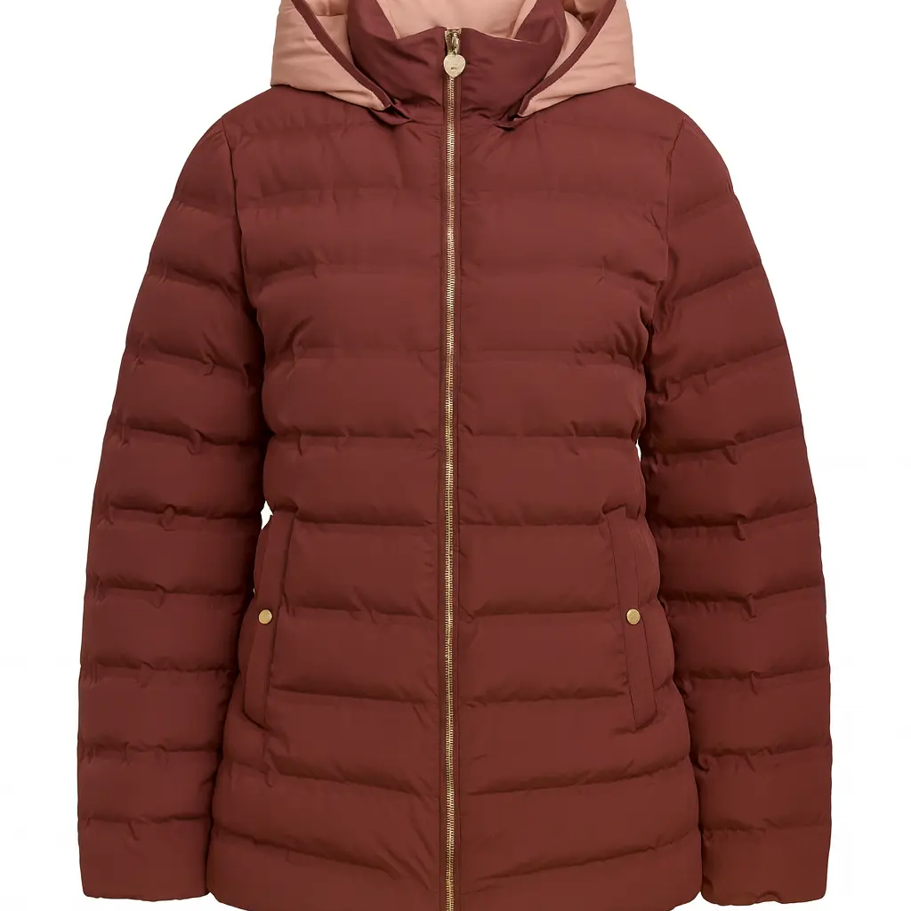 Giubbino corto con cappuccio e contrasto DORABELLA