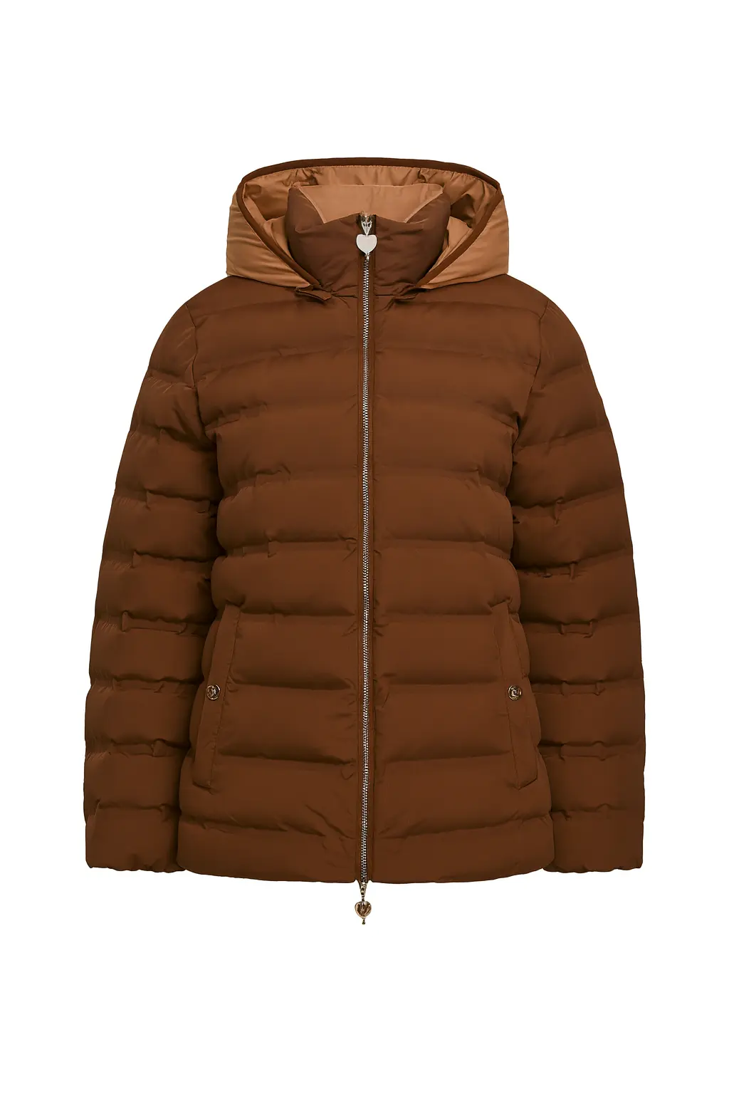 Giubbino corto con cappuccio e contrasto DORABELLA