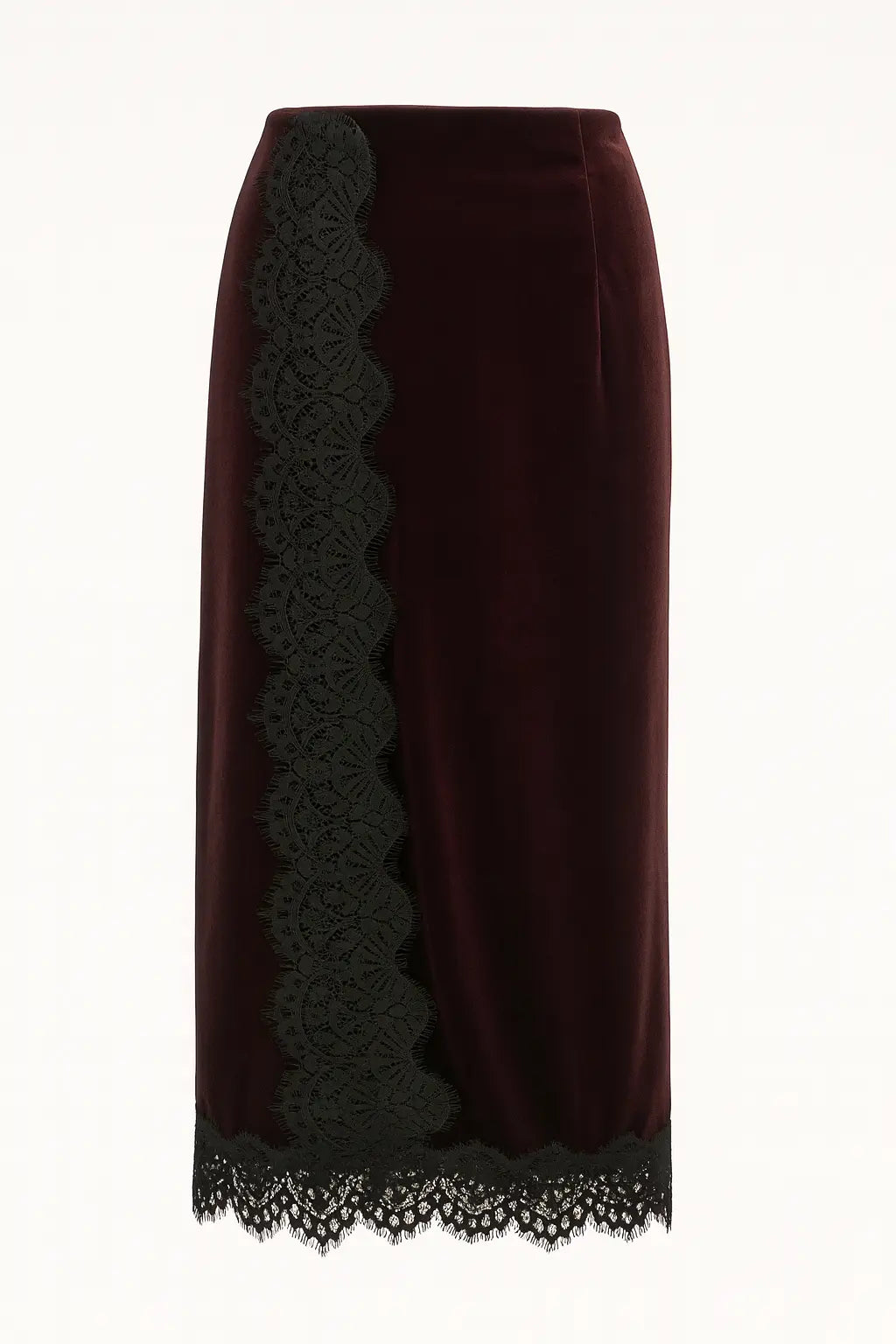 Gonna Midi con Dettagli in Pizzo IRONICA Taglia unica (44/46 o M/L) / Moro