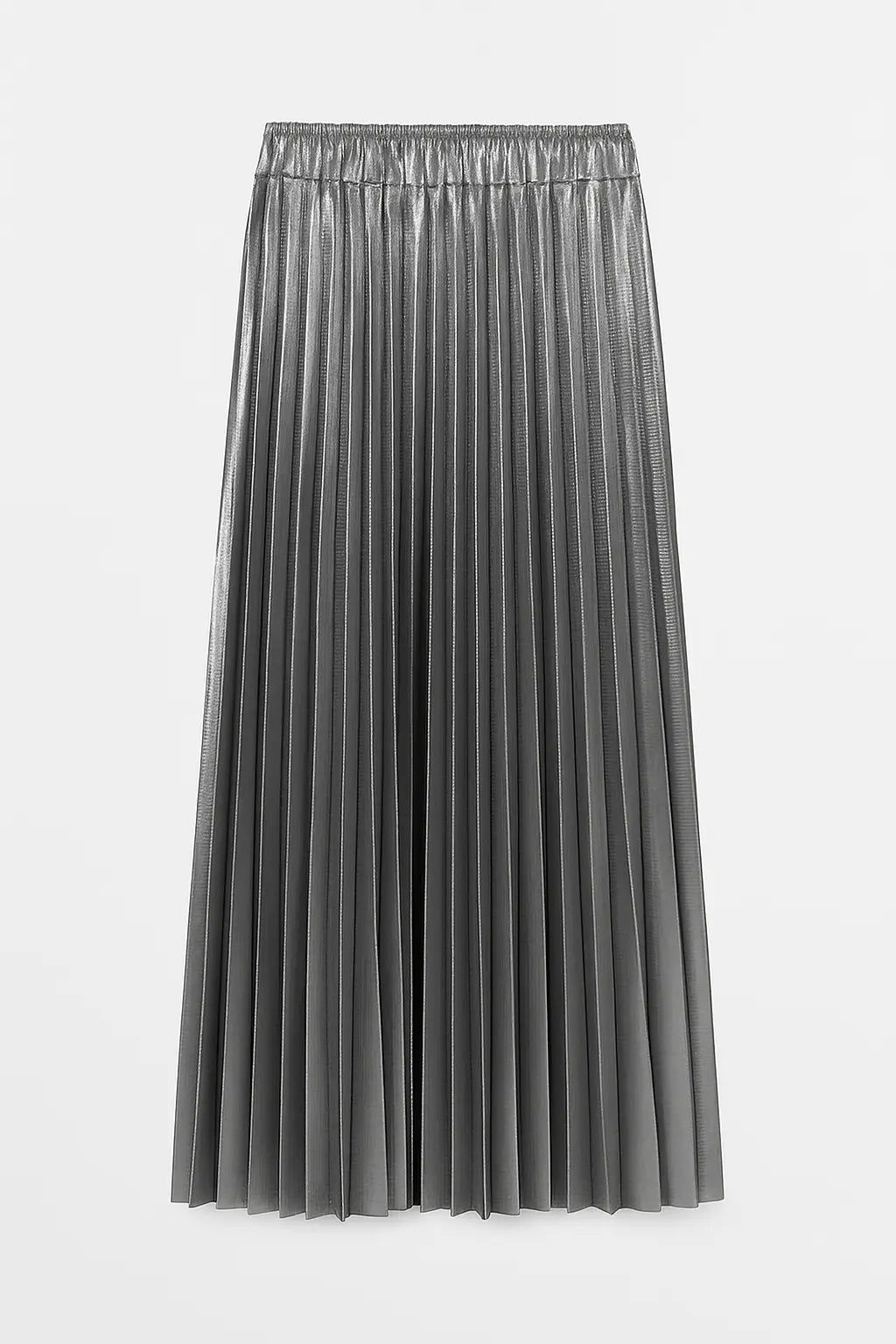 Gonna Plissé Metallizzata IRONICA Taglia unica (44/46 o M/L) / Nero