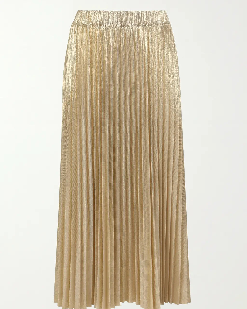 Gonna Plissé Metallizzata IRONICA Taglia unica (44/46 o M/L) / Champagne