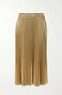 Gonna Plissé Metallizzata IRONICA Taglia unica (44/46 o M/L) / Oro