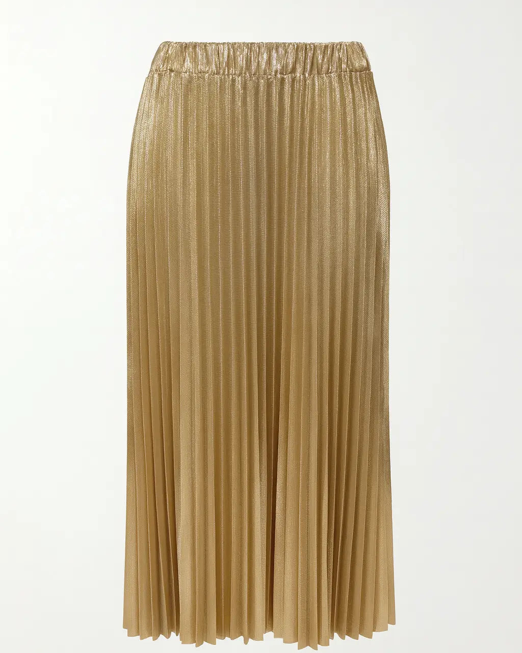 Gonna Plissé Metallizzata IRONICA Taglia unica (44/46 o M/L) / Oro