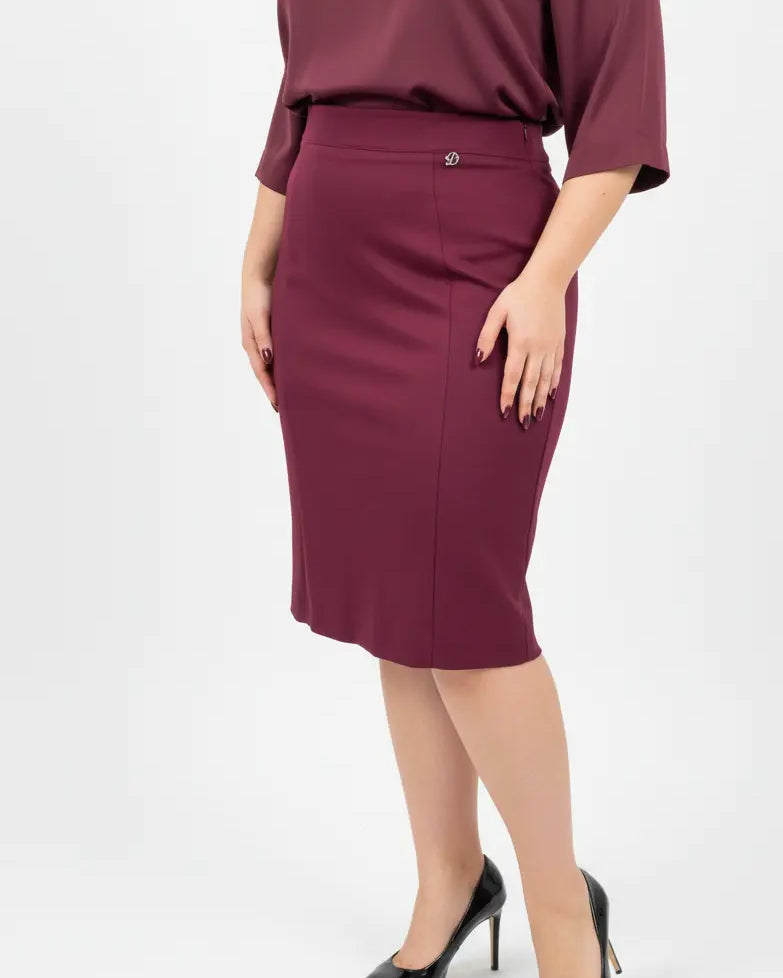 Gonna a tubino BORDEAUX DORABELLA PIU'