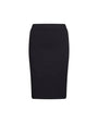 Gonna a tubino basic in misto viscosa elasticizzata tinta unita. NERO DORABELLA XXL