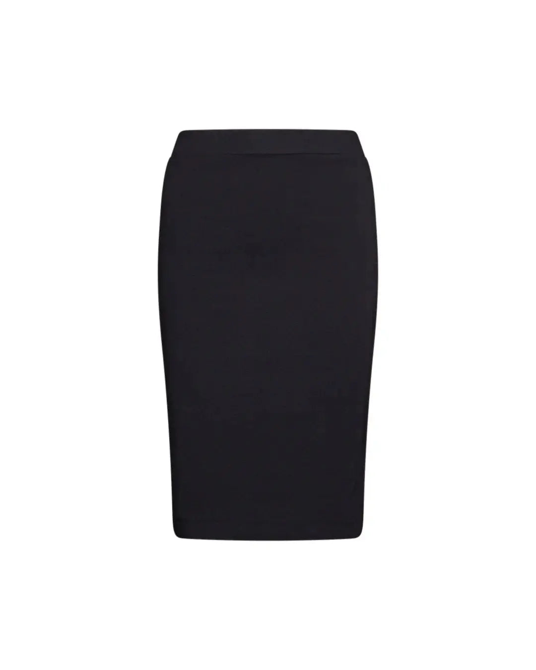 Gonna a tubino basic in misto viscosa elasticizzata tinta unita. NERO DORABELLA XXL