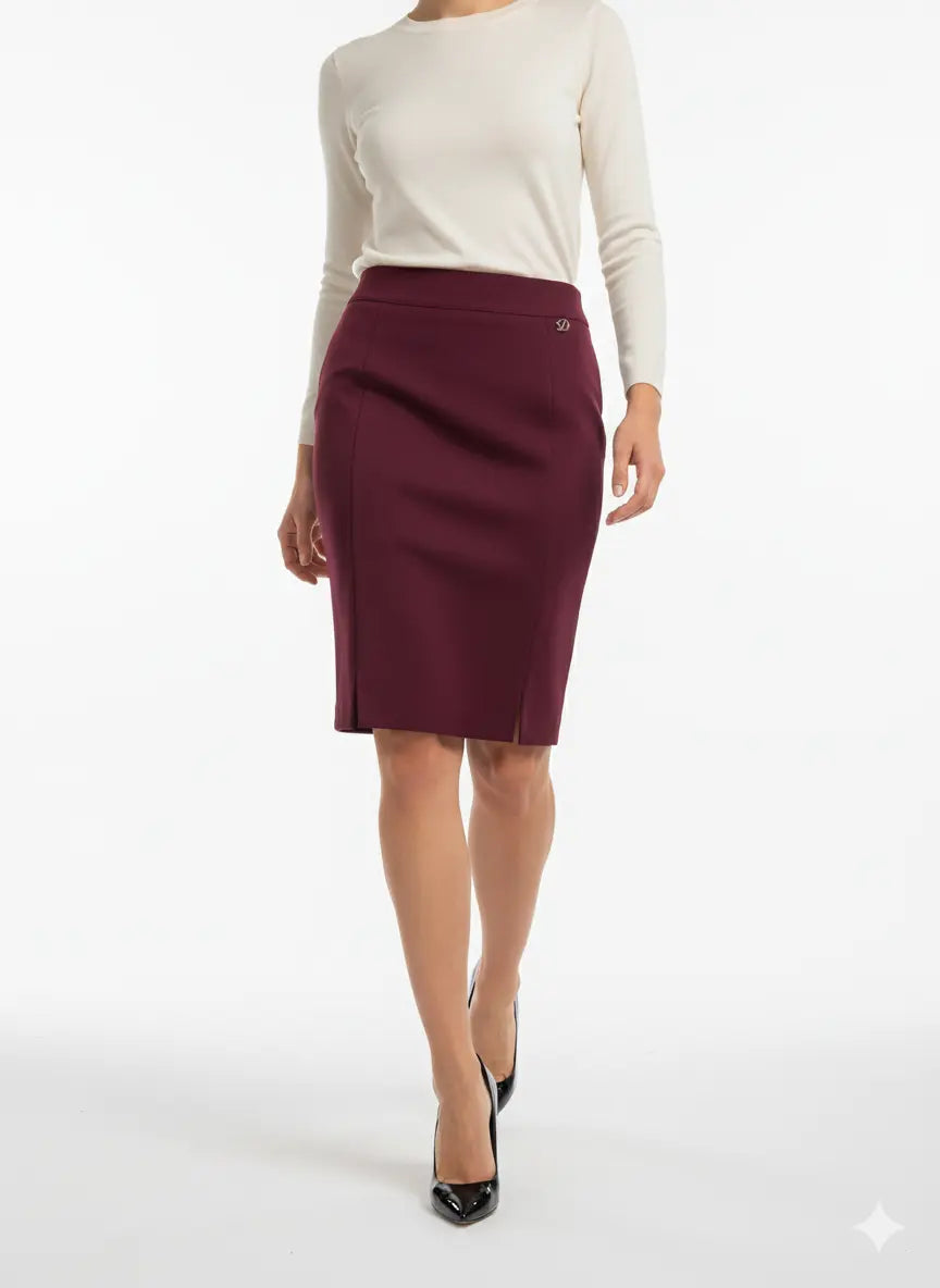 Gonna a tubino con spacchi frontali DORABELLA