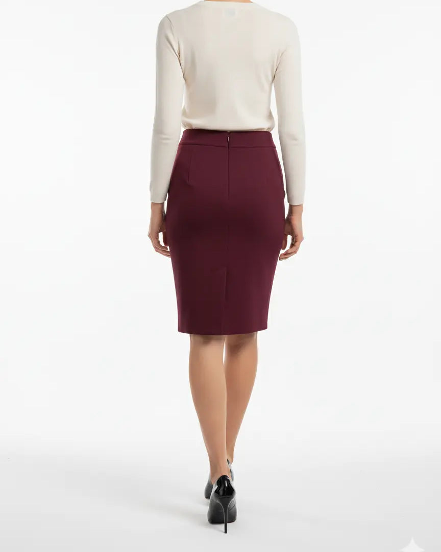 Gonna a tubino con spacchi frontali DORABELLA