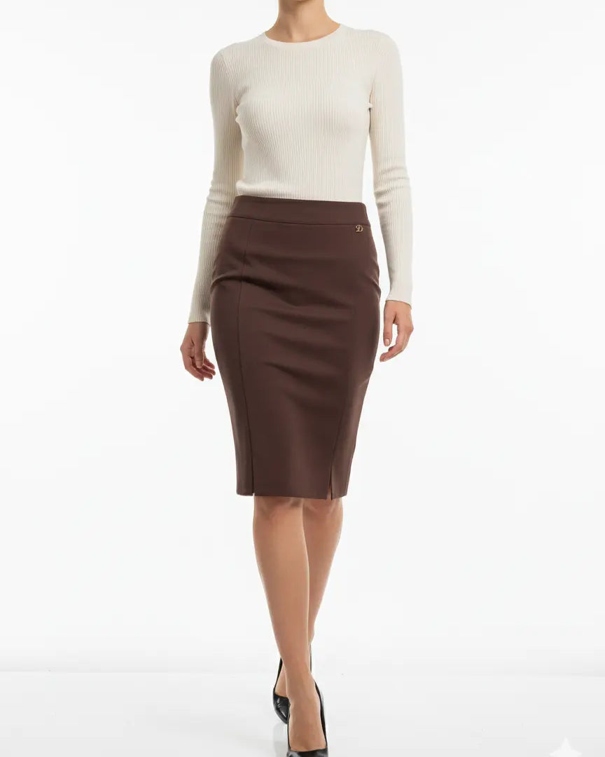 Gonna a tubino con tagli e spacchi frontali DORABELLA