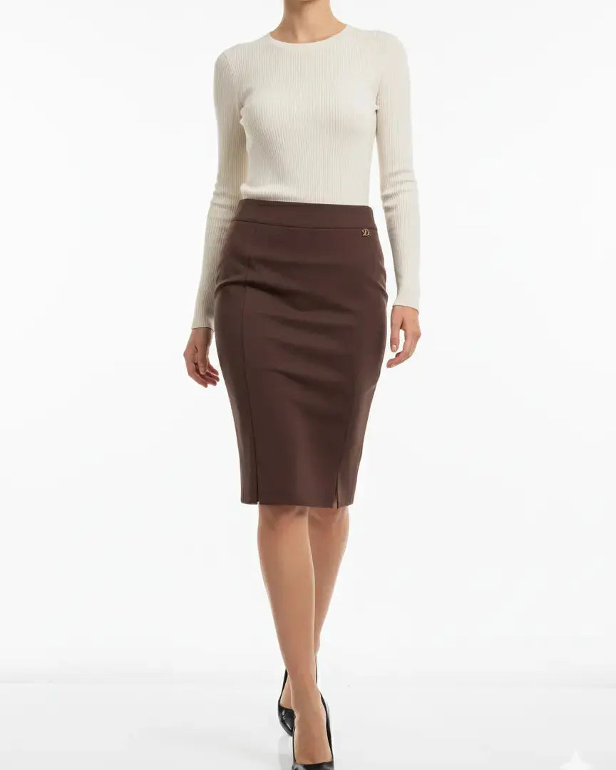 Gonna a tubino con tagli e spacchi frontali DORABELLA