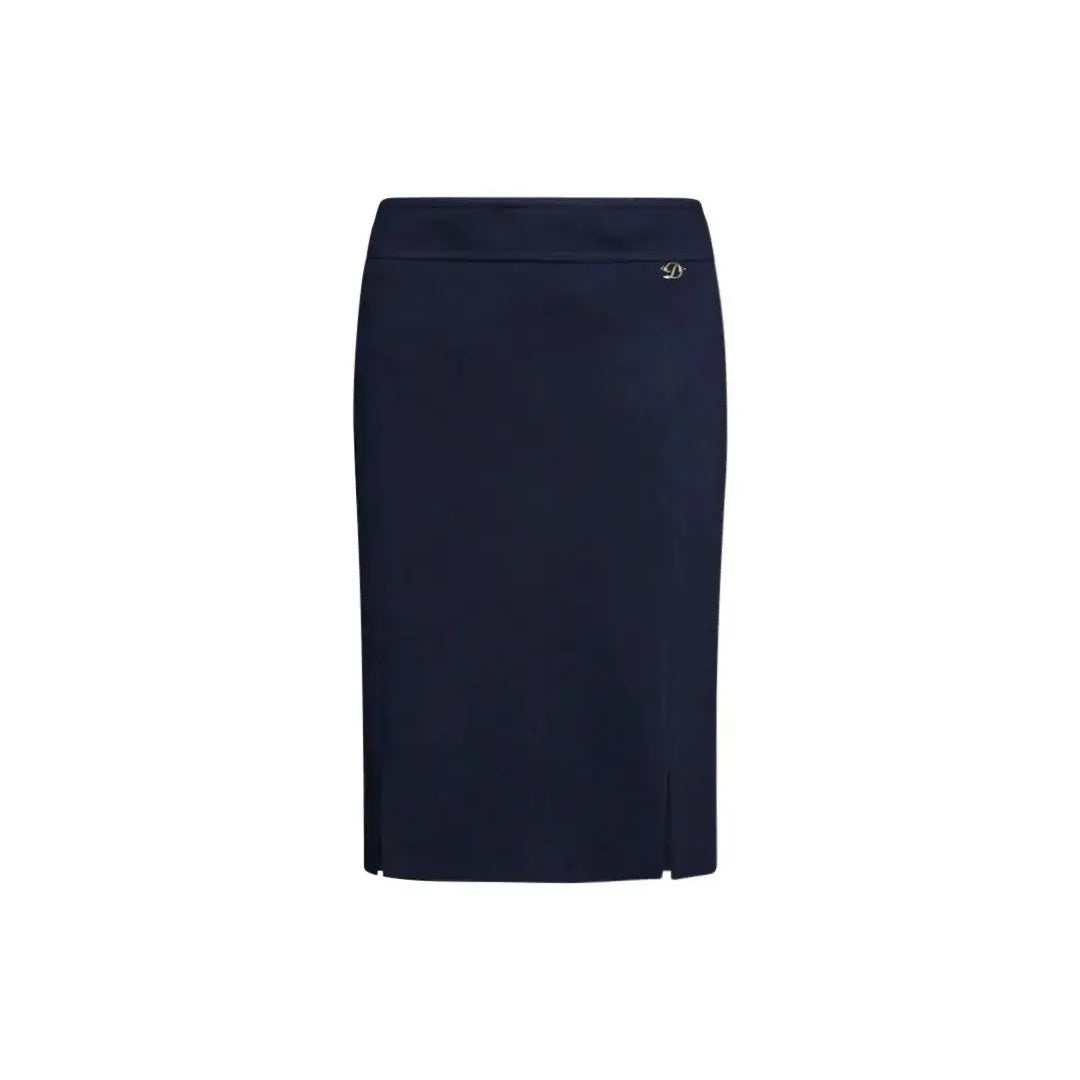 Gonna a tubino con tagli e spacchi frontali BLU DORABELLA