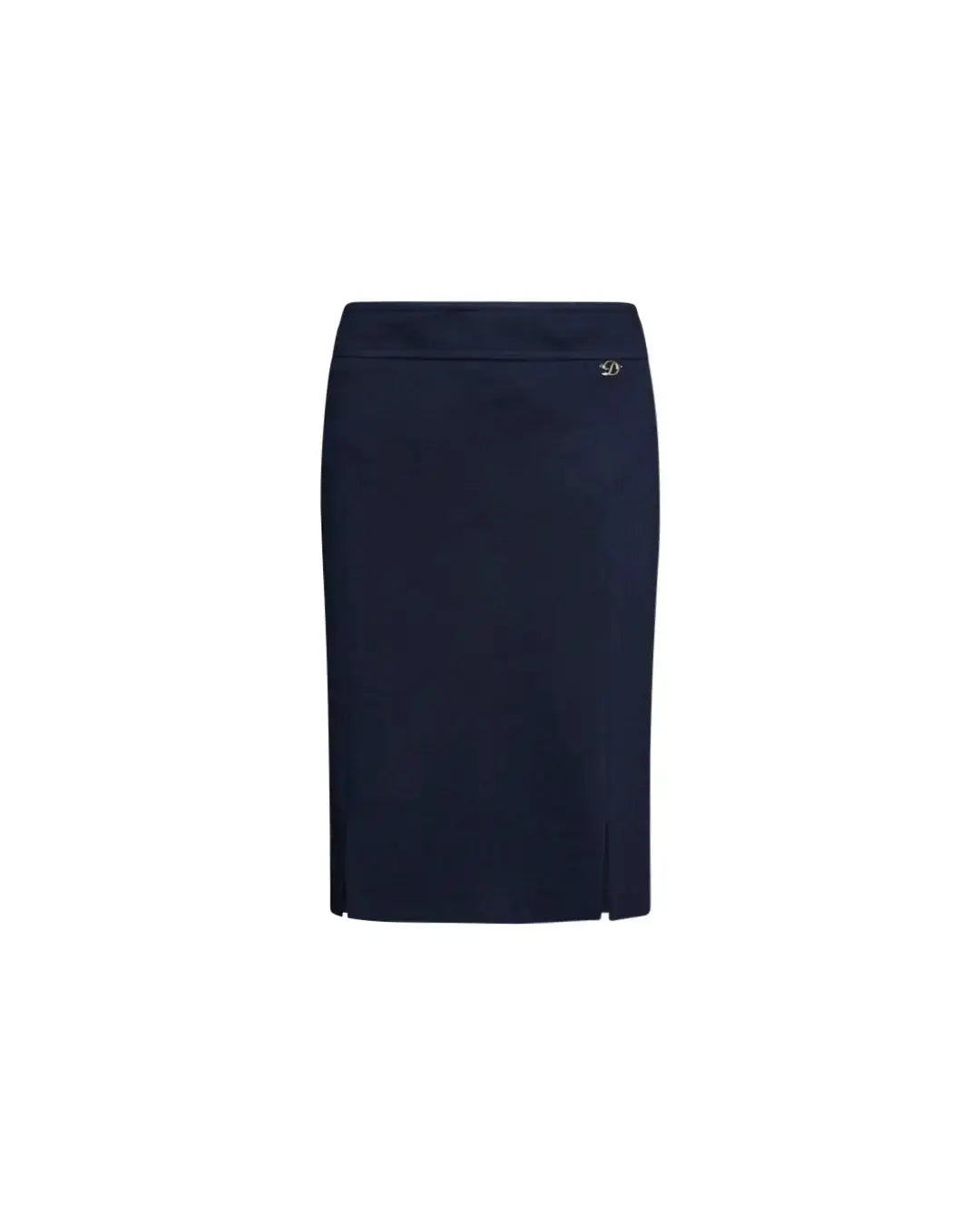 Gonna a tubino con tagli e spacchi frontali BLU DORABELLA