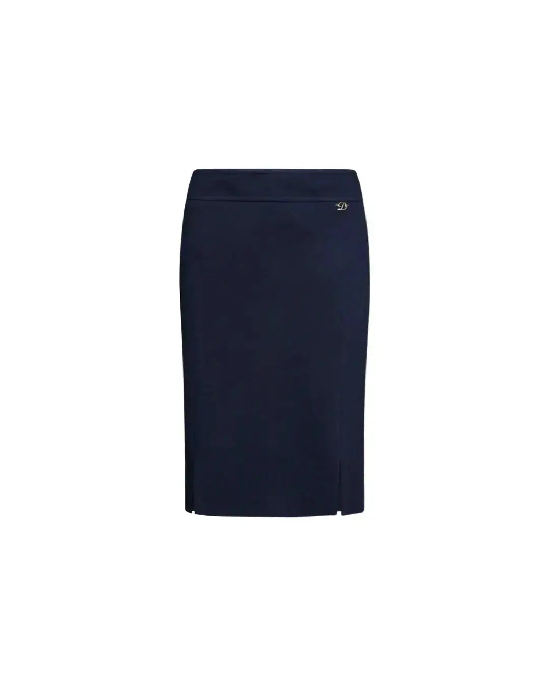 Gonna a tubino con tagli e spacchi frontali BLU DORABELLA