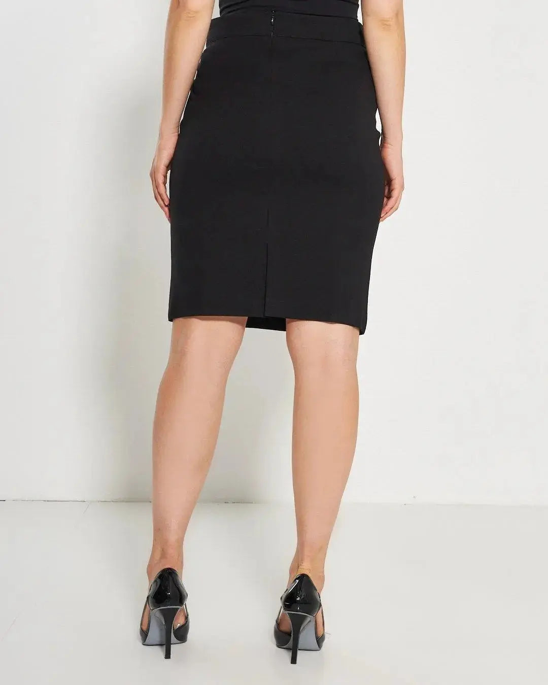 Gonna a tubino con vita elasticizzata e nervures frontali DORABELLA PIU'