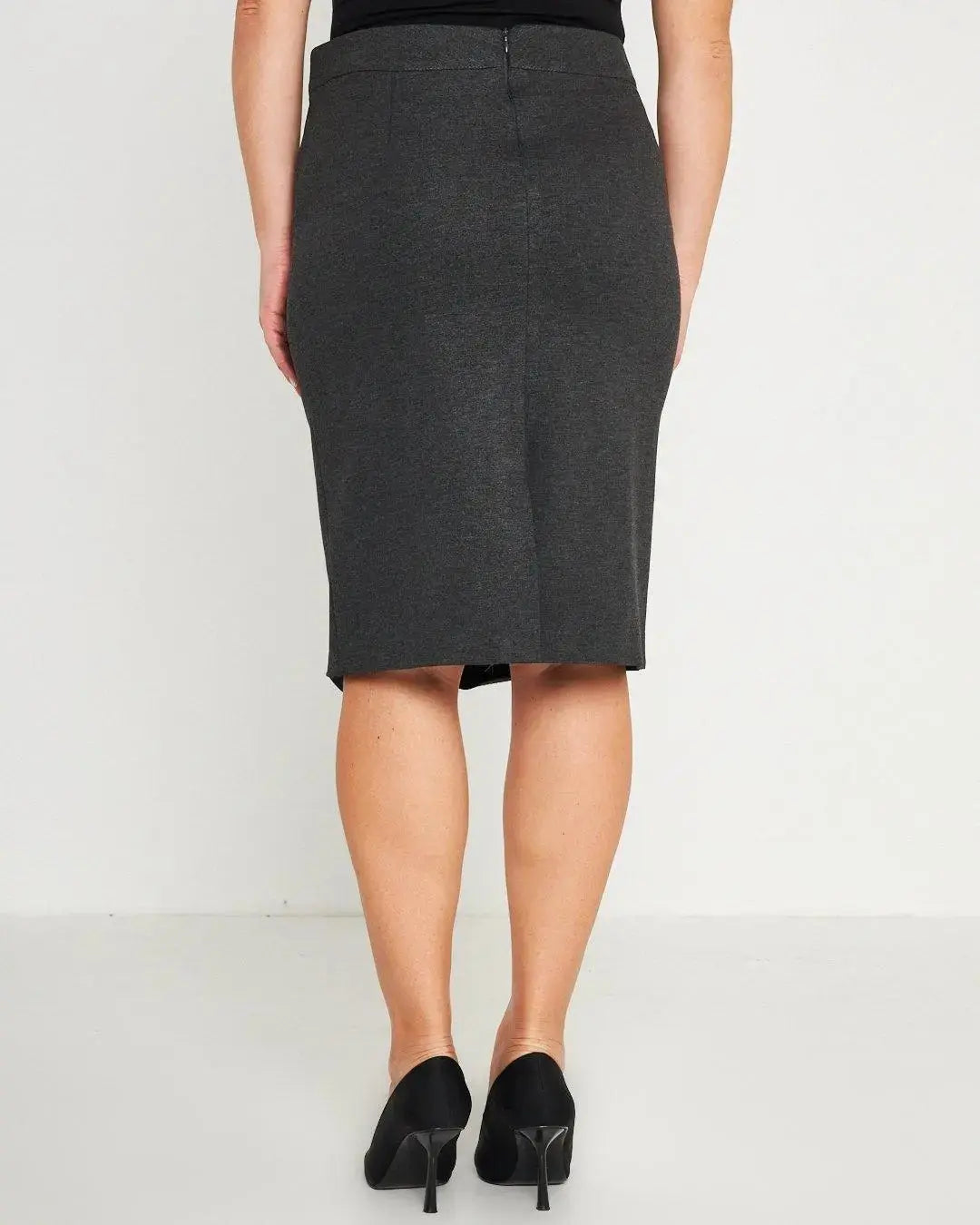 Gonna a tubino con vita elasticizzata e nervures frontali DORABELLA PIU'