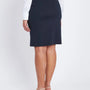 Gonna a tubino con zip posteriore BLU DORABELLA