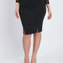 Gonna a tubino con zip posteriore NERO DORABELLA 54