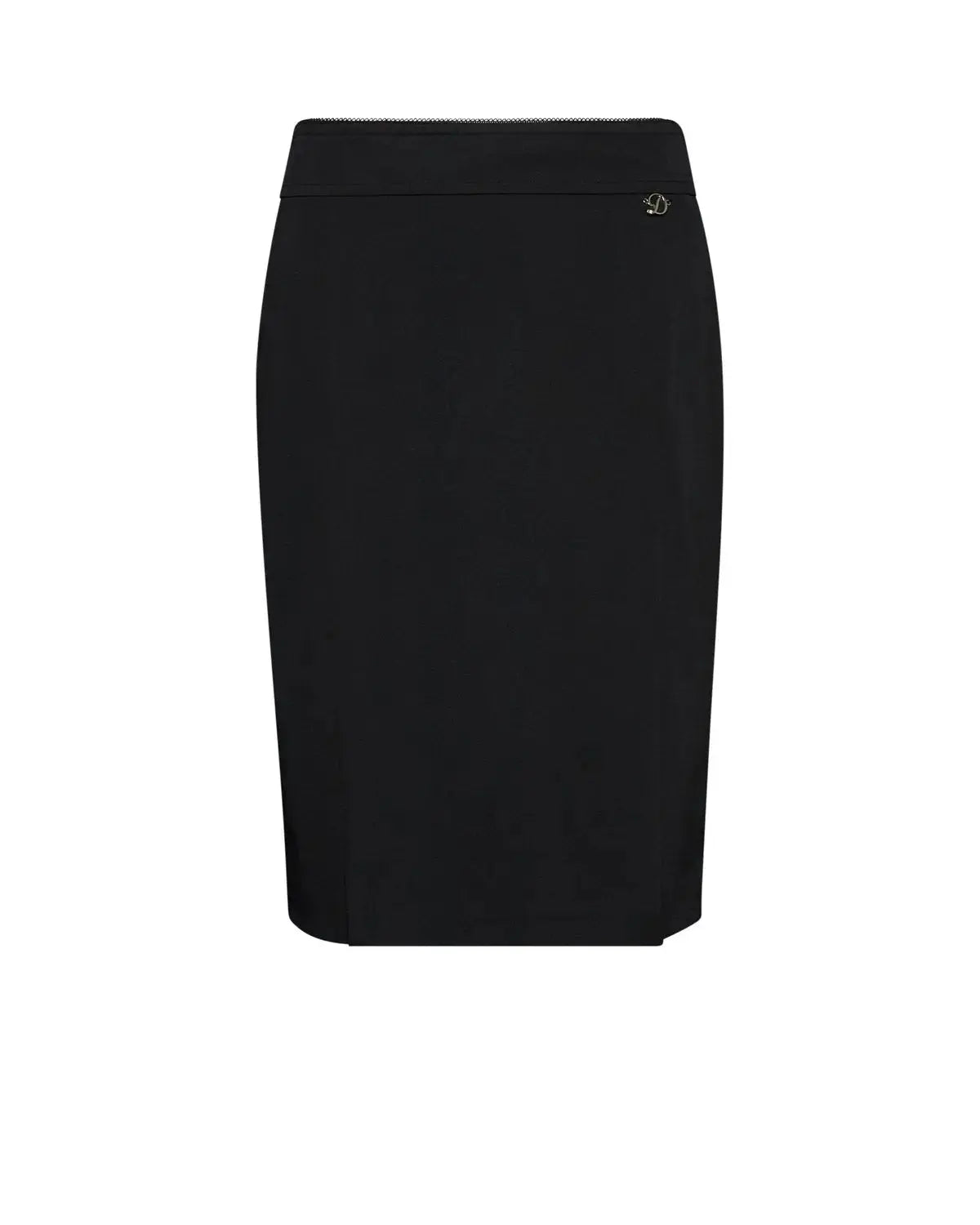 Gonna a tubino con zip posteriore NERO DORABELLA