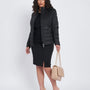 Gonna a tubino con zip posteriore NERO DORABELLA