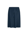 Gonna con coulisse in misto lino BLU DORABELLA