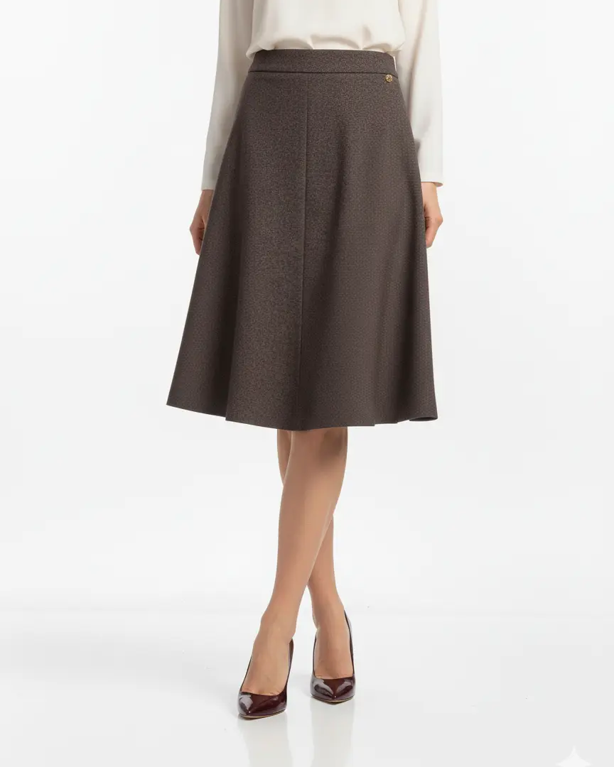 Gonna godet jaspè DORABELLA