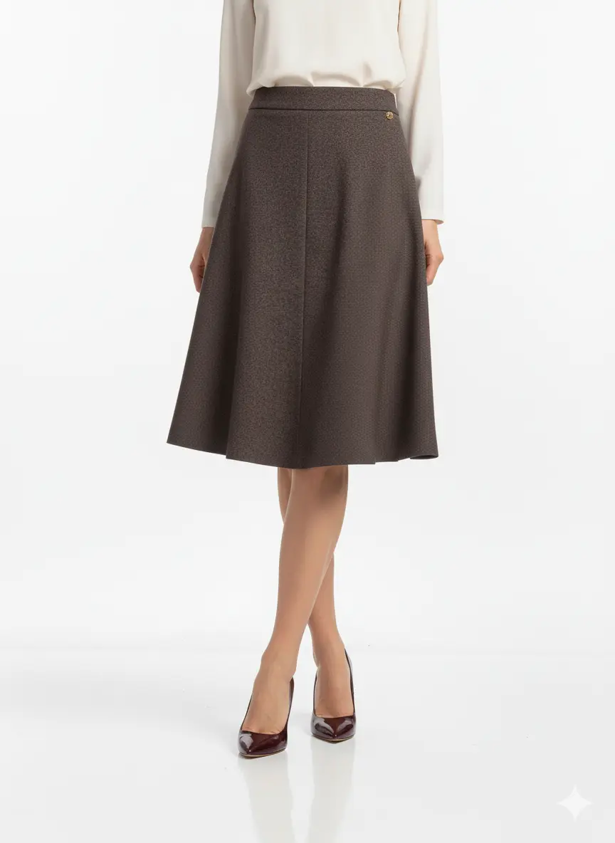 Gonna godet jaspè DORABELLA