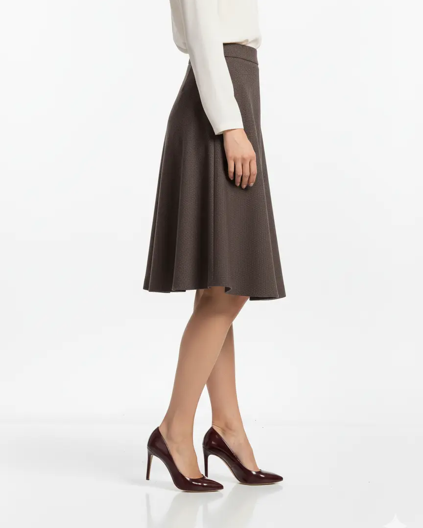 Gonna godet jaspè DORABELLA