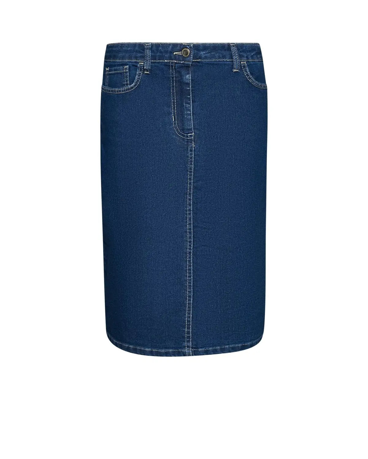 Gonna in denim con spacco posteriore DENIM DORABELLA