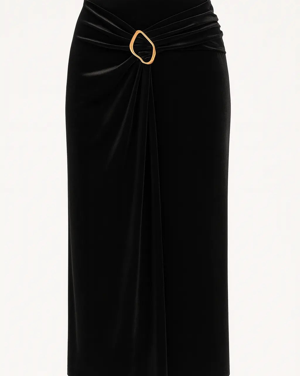 Gonna incrocio con dettaglio in oro IRONICA Taglia unica (44/46 o M/L) / Nero