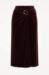 Gonna incrocio con dettaglio in oro IRONICA Taglia unica (44/46 o M/L) / Moro