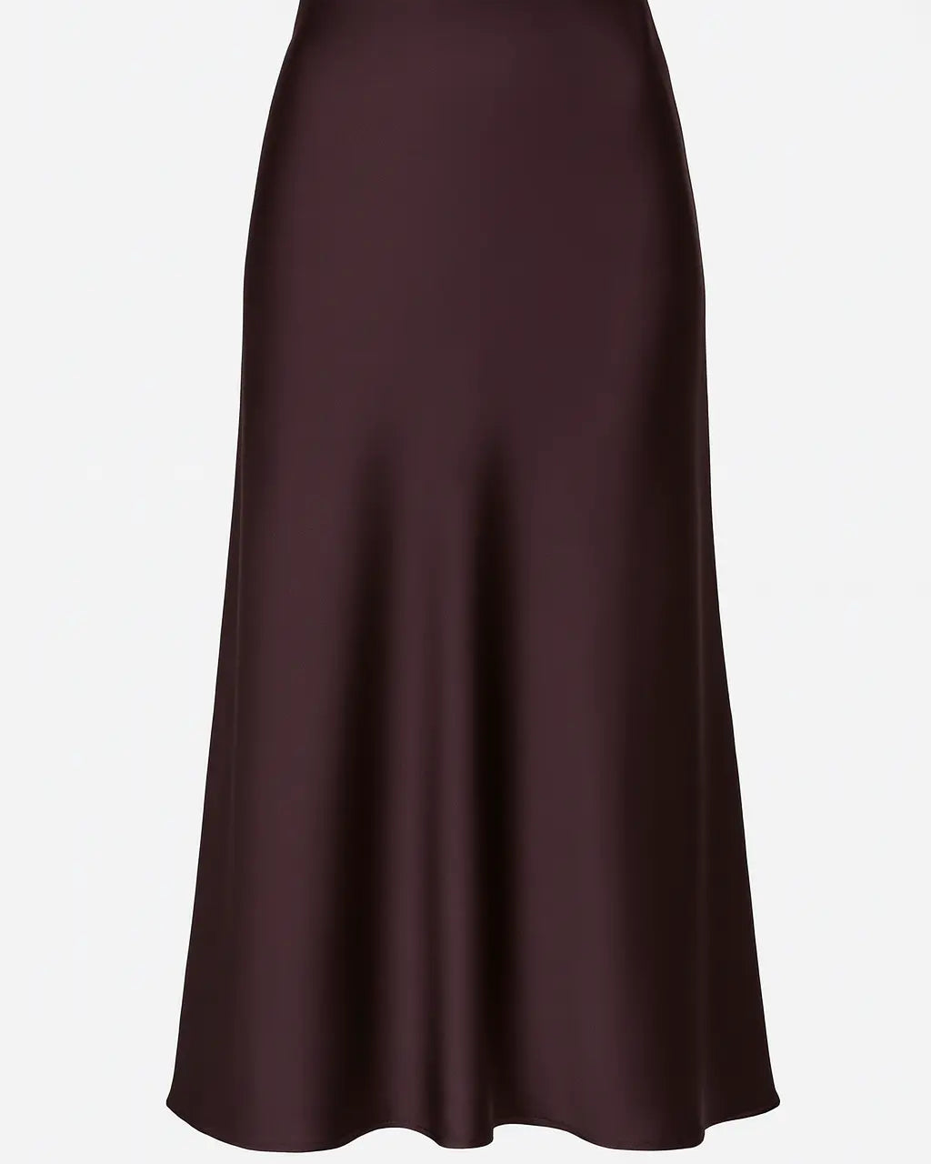 Gonna midi in tinta unita DORABELLA XL / Cioccolato
