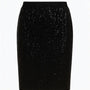 Gonna paillettes con bustino elastico DORABELLA XXL / Nero