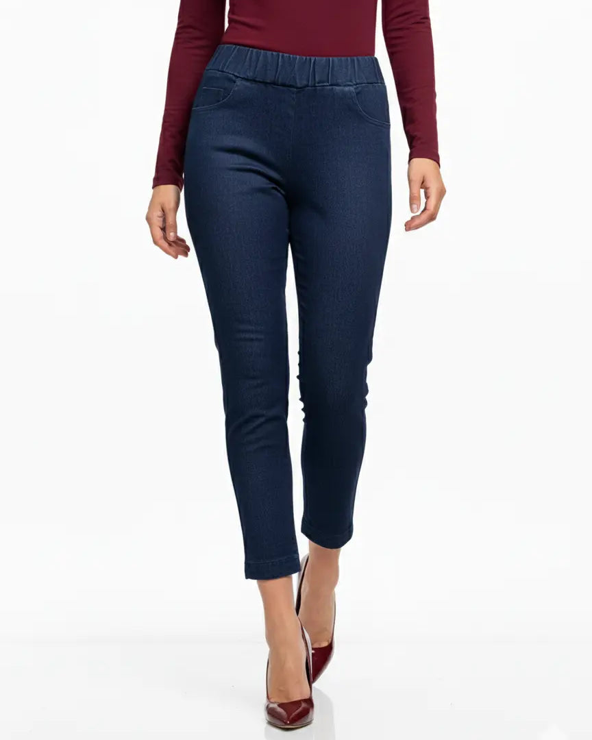 Jeans con bustino elastico e gamba dritta DORABELLA