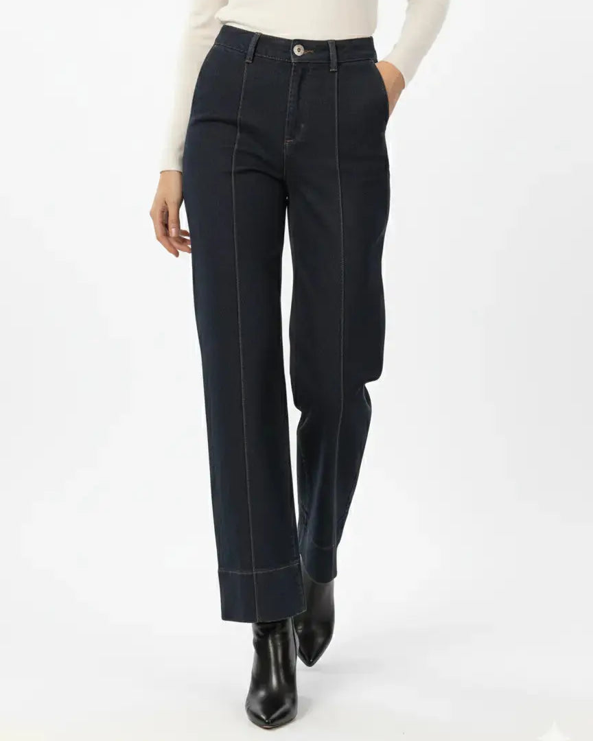 Jeans gamba dritta con nervatura DORABELLA