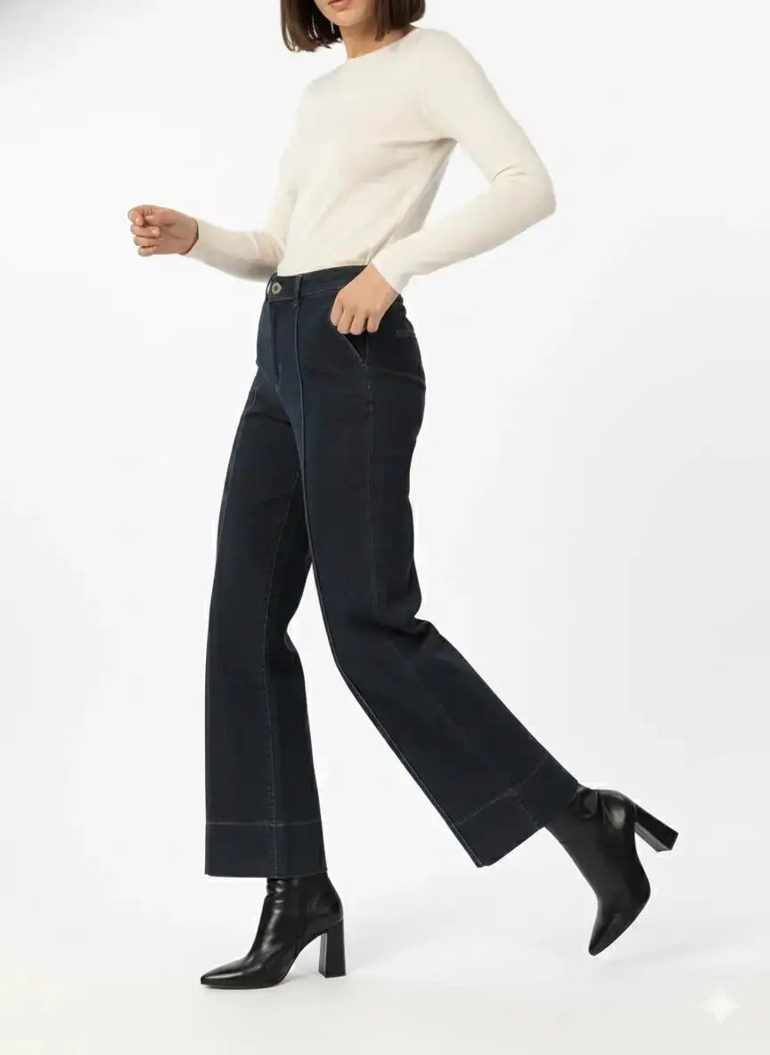Jeans gamba dritta con nervatura DORABELLA