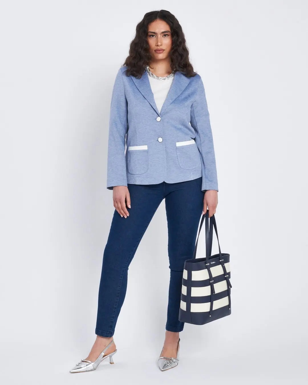 Jeans skinny in denim stretch BLU DORABELLA