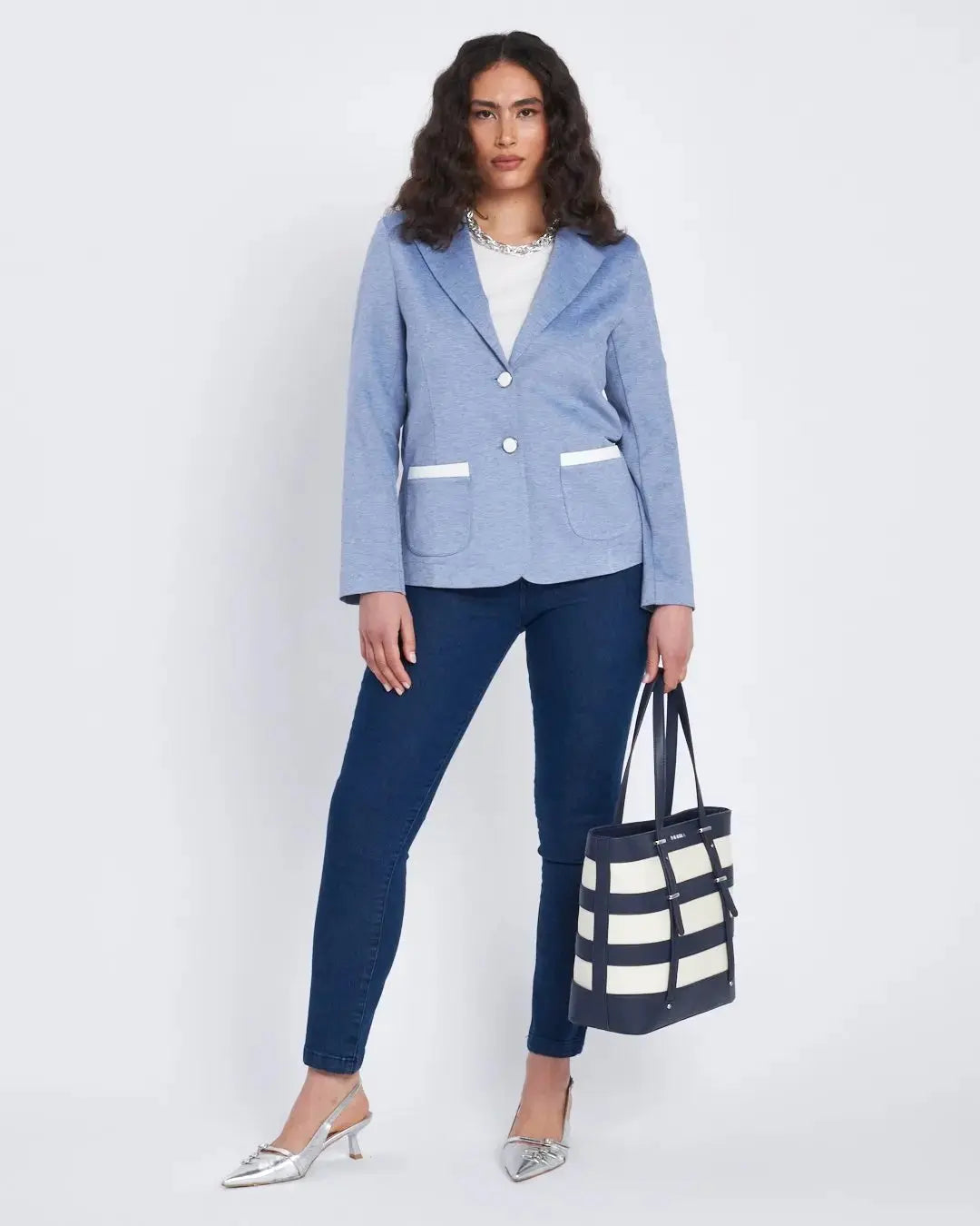 Jeans skinny in denim stretch BLU DORABELLA