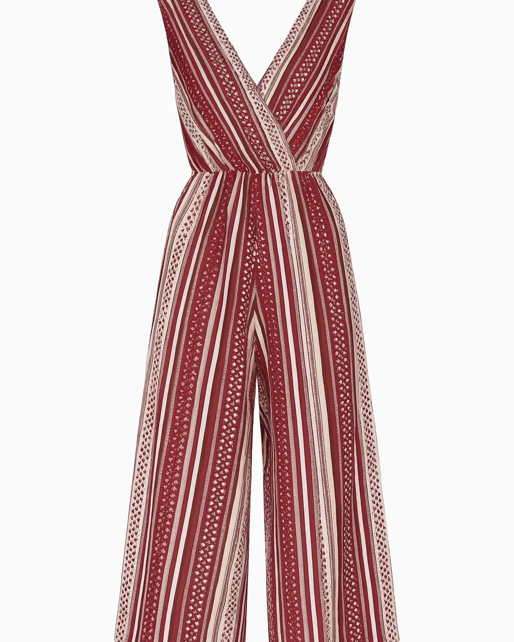 Jumpsuit ampia con scollo a "V" incrociato e fusciacca in vita Unica by Dorabella