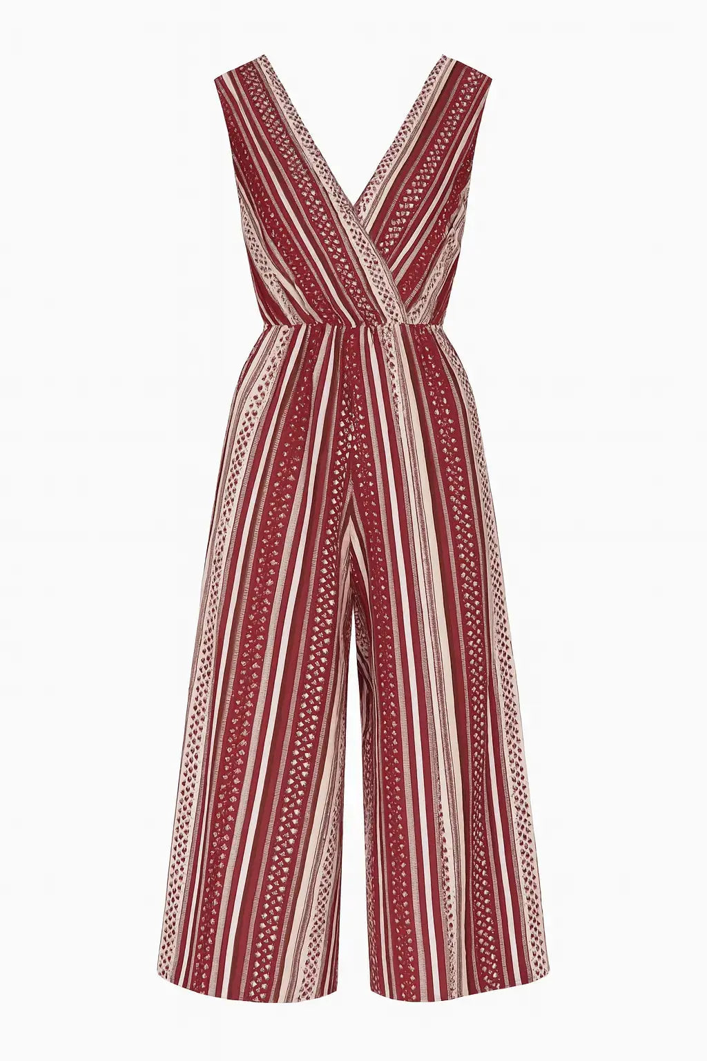 Jumpsuit ampia con scollo a "V" incrociato e fusciacca in vita Unica by Dorabella