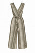 Jumpsuit ampia con scollo a "V" incrociato e fusciacca in vita Unica by Dorabella Militare / Taglia Unica (48/50 o XL/XXL)