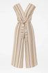 Jumpsuit ampia con scollo a "V" incrociato e fusciacca in vita Unica by Dorabella