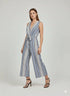 Jumpsuit ampia con scollo a "V" incrociato e fusciacca in vita Unica by Dorabella