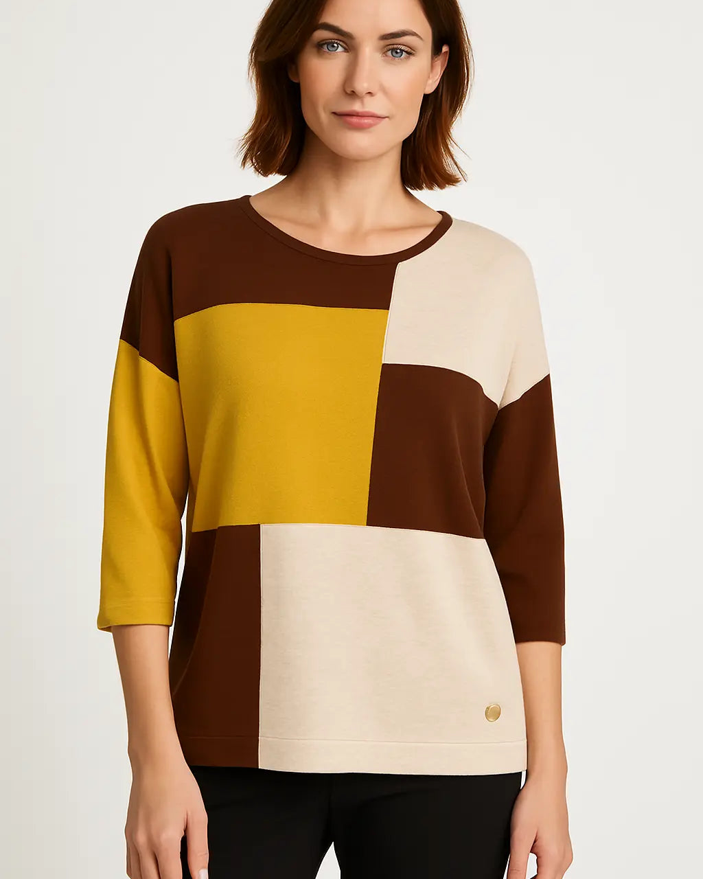 KIMONO D.M/ACRILICO CACAO-BEIGE DORABELLA